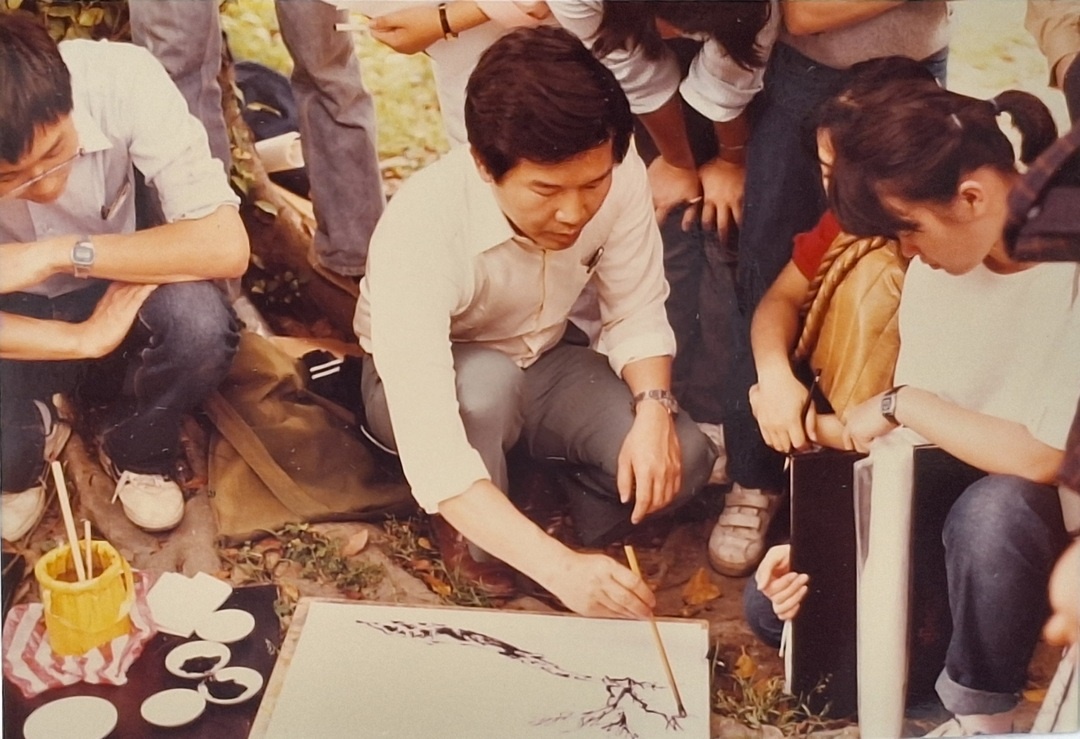 校外示範水墨寫生